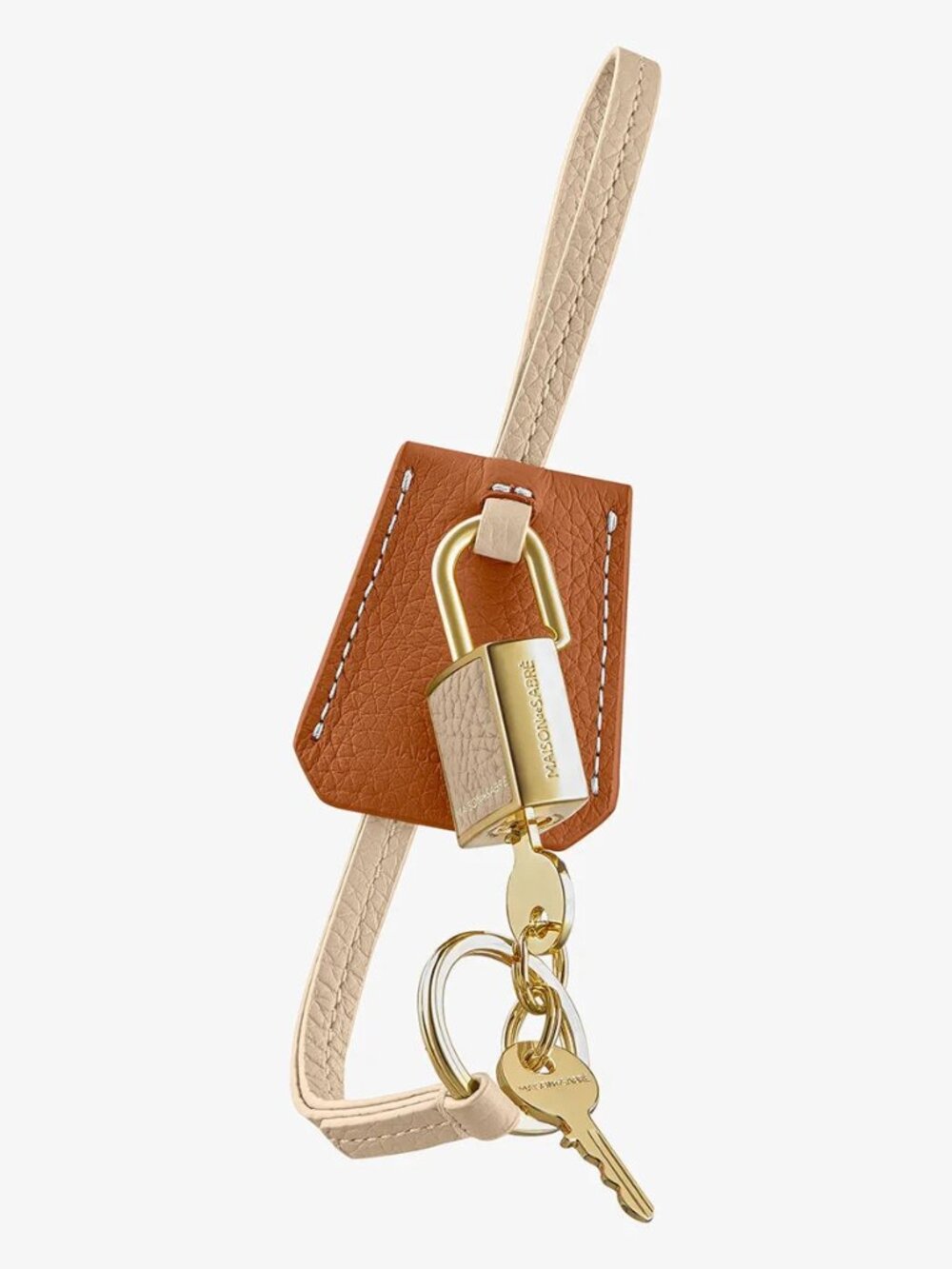 Maison de Sabre The SABRÉMOJI™ Padlock Charm in Pecan Nude - Picture 2 of 12